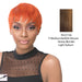 Iron Friendly Synthetic Wig - Simone,Streaked Blend Of Medium Brown, Strawberry Blonde, And Light Auburn