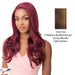 Synthetic Hair Lace Front Wig Simply Lace Ingrid,Streaked Blend Of Medium Brown, Strawberry Blonde, And Light Auburn