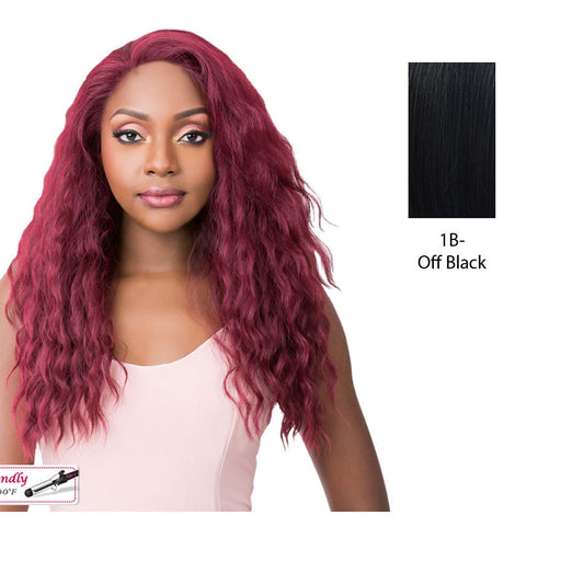 Synthetic Simply Lace Front Wig Simply Lace Lake Wave,Off Black