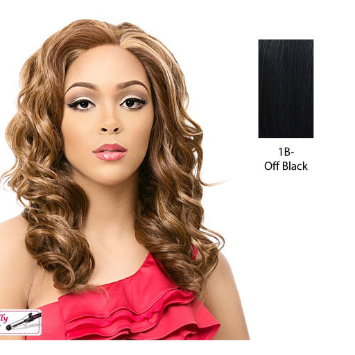 Macy Lace Front Wig,Off Black
