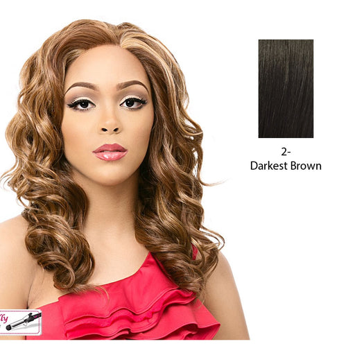 Macy Lace Front Wig,Darkest Brown