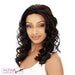 Macy Lace Front Wig,Off Black Base With Light Auburn Highlights