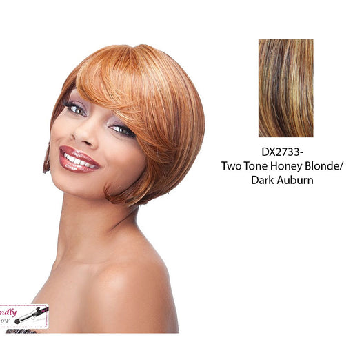 Sycamore Lace Front Wig,Two Tone Frost Blend Of Strawberry Blonde Layer Over Dark Auburn Bottom