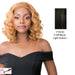 Synthetic Hair Lace Front Wig Simply Lace Tides Wave,Off Black Base With Light Auburn Highlights