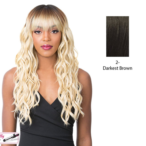 Synthetic 2020 Bang Wig - Skylar,Darkest Brown