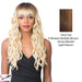 Synthetic 2020 Bang Wig - Skylar,Streaked Blend Of Medium Brown, Strawberry Blonde, And Light Auburn