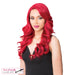 Premium Synthetic Swiss Lace Front Wig - Blondel,Intense Red
