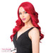 Premium Synthetic Swiss Lace Front Wig - Blondel,Intense Red