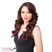 Premium Synthetic Swiss Lace Front Wig Blondel,Off Black Top With Burgundy Ends