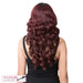 Premium Synthetic Swiss Lace Front Wig Blondel,Off Black Top With Burgundy Ends