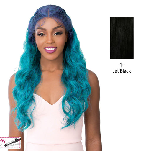 Synthetic 2020 Lace Front Wig - Swiss Lace Crown Braid Bamba,Black