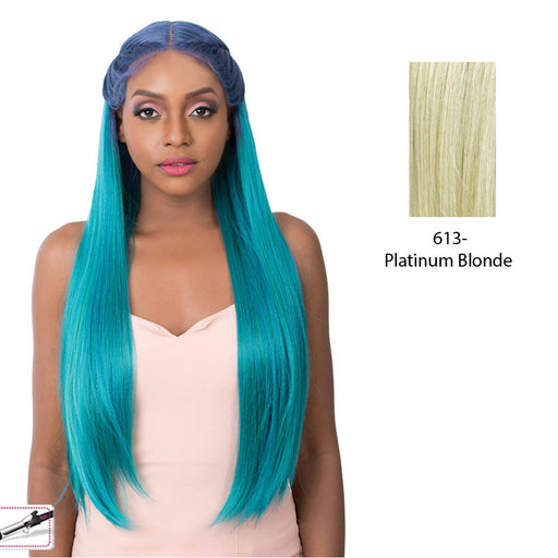 Ear To Ear Lace Front Wig Swiss Lace Crown Braid Dabo,Platinum Blonde