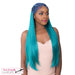 Ear To Ear Lace Front Wig Swiss Lace Crown Braid Dabo,Prizm Denim/Green