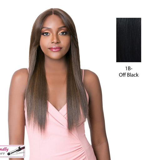 Iron Friendly, Soft And Silky Swiss Lace Front Wigs - Swiss Lace Curtain Call,Off Black