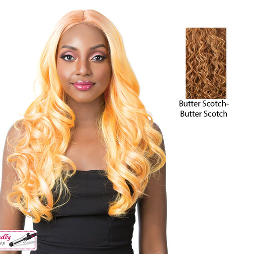 Synthetic 3 Inch Center Part Lace Front Wig- Swiss Lace Dollin,Butterscotch