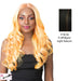 Synthetic 3 Inch Center Part Lace Front Wig- Swiss Lace Dollin,Off Black Base With Light Auburn Highlights