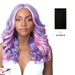 Swiss Lace Frida Lace Front & Lace Part Synthetic Wig,Black