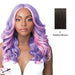 Swiss Lace Frida Lace Front & Lace Part Synthetic Wig,Darkest Brown