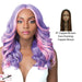 Swiss Lace Frida Lace Front & Lace Part Synthetic Wig,Ff Copper Brown