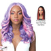 Swiss Lace Frida Lace Front & Lace Part Synthetic Wig,Ff Red Wine
