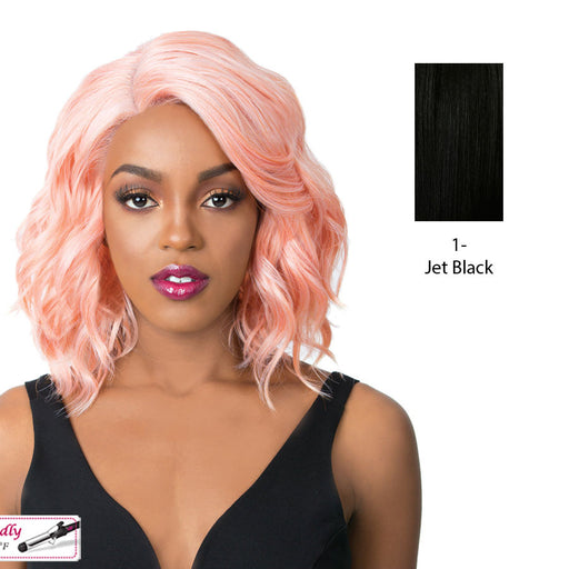 Synthetic Swiss Lace Front Wig - Swiss Lace Glanage,Black