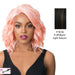 Synthetic Swiss Lace Front Wig - Swiss Lace Glanage,Off Black Base With Light Auburn Highlights