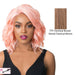 Synthetic Swiss Lace Front Wig - Swiss Lace Glanage,Ttp Chestnut Brown