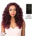 Iron Friendly, Super Wavy Style Soft And Silky Hand-Tied Frontal Swiss Lace Front Wigs - Swiss Lace Goldie,Off Black Base With Light Auburn Highlights