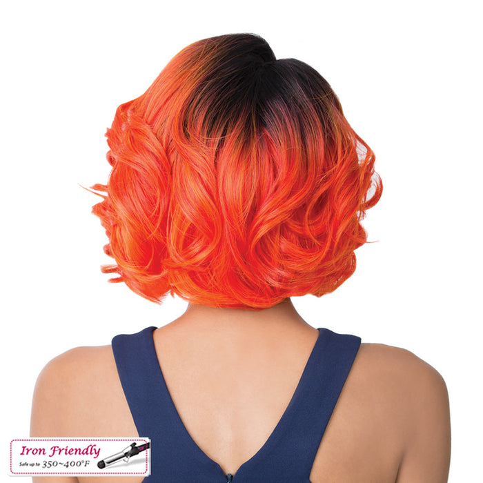 Synthetic Swiss Lace Front Wig - Swiss Lace Issac,Tt1B/Orange Dream