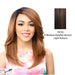 Swiss Lace Front Wig Swiss Lace Justine,Medium Brown Base With Light Auburn Highlights
