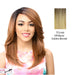 Swiss Lace Front Wig Swiss Lace Justine,Off Black Roots With Golden Blonde