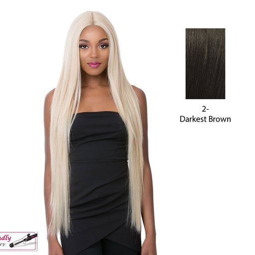 Synthetic Swiss Lace Front Wig Swiss Lace Karleen,Darkest Brown