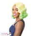 Swiss Lace Kaso Soft Wavy Bob Style With Side Part In Heat Resistant Synthetic Wig Slkaso,Apple Martini