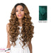 Synthetic Swiss Lace Front Wig - Swiss Lace Keeff,Satin Green