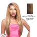Lancy Lace Front Wig,Streaked Blend Of Medium Brown, Strawberry Blonde, And Light Auburn
