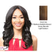 Lovita Lace Front Wig,Streaked Blend Of Medium Brown, Strawberry Blonde, And Light Auburn