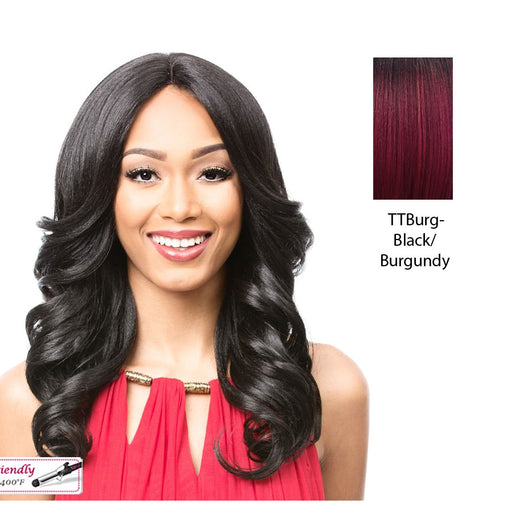 Lovita Lace Front Wig,Two Tone Off Black + Burgundy