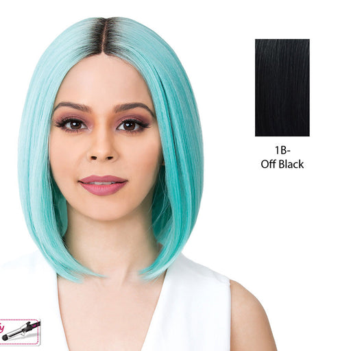 Synthetic 2020 Lace Front Wig - Swiss Lace Macon,Off Black