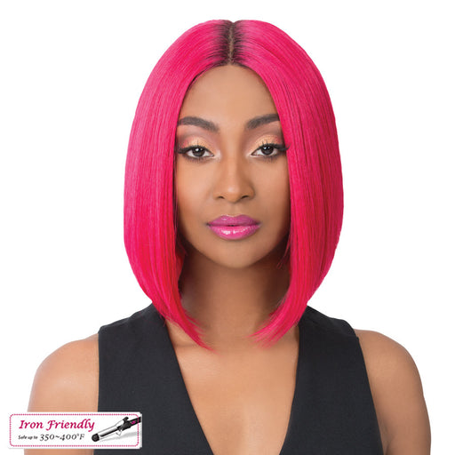Synthetic 2020 Lace Front Wig - Swiss Lace Macon,Att Fuchsia Red