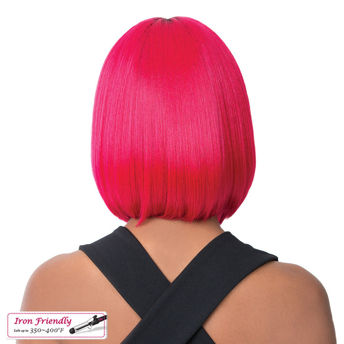 Synthetic 2020 Lace Front Wig - Swiss Lace Macon,Att Fuchsia Red