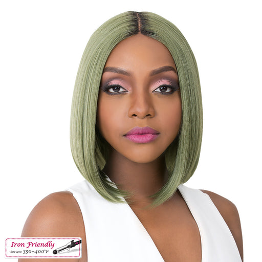 Synthetic 2020 Lace Front Wig - Swiss Lace Macon,Att Olive Green