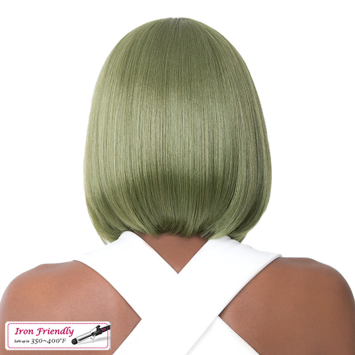 Synthetic 2020 Lace Front Wig - Swiss Lace Macon,Att Olive Green