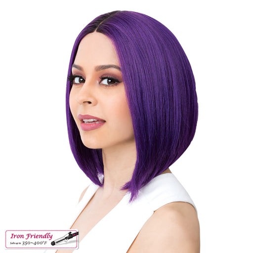 Synthetic 2020 Lace Front Wig - Swiss Lace Macon,Att Purple