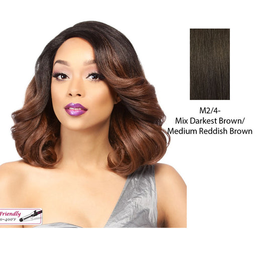 Synthetic Lace Front - Swiss Lace Maita,Mix Of Darkest Brown And Medium Brown