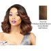 Synthetic Lace Front - Swiss Lace Maita,Streaked Blend Of Medium Brown, Strawberry Blonde, And Light Auburn