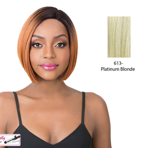Synthetic Swiss Lace Front Wig - Swiss Lace Maze,Platinum Blonde