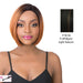 Synthetic Swiss Lace Front Wig - Swiss Lace Maze,Off Black Base With Light Auburn Highlights