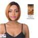 Synthetic Swiss Lace Front Wig - Swiss Lace Maze,Off Black Top With Strawberry Blonde Ends