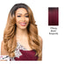 Swiss Lace Front Wig Montessa,Two Tone Off Black + Burgundy