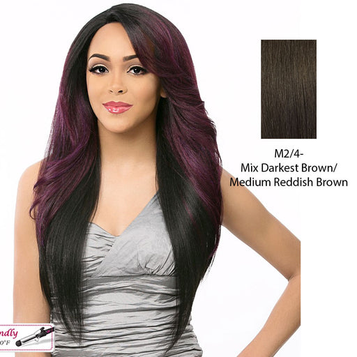 Swiss Lace Front Wig Swiss Lace Mujica,Mix Of Darkest Brown And Medium Brown